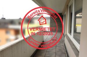 Großer Balkon mit bezugsfreier 3-Zimmerwohnung in Leverkusen-Opladen!